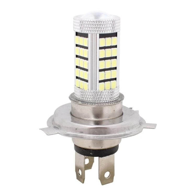 H4 Car Fog Light Pair 6500K White 12V DC For Street Driving bright LED replacement pair shown