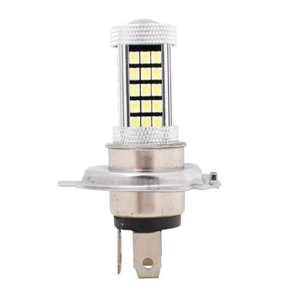 H4 Car Fog Light Pair 6500K White 12V DC For Street Driving - LED H4 bulb close-up, 6500K bright white fog lamp replacement
