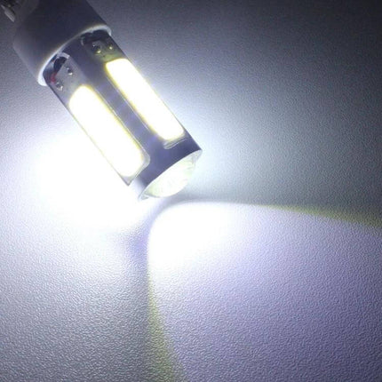 High-Quality White LED Brake Light for Motorcycles with Easy Installation - bright white LED bulb shown illuminated