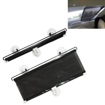 Retractable Sun Shade for Car Back Windshield, 125cm x 45cm – retractable mesh rear window sun shade with suction cups to reduce glare and cabin heat