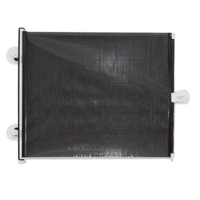 Retractable Sun Shade for Car Back Windshield, 125cm x 45cm black mesh retractable sunshade with suction cups for rear window privacy and heat reduction