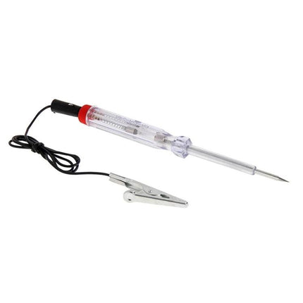 Tool for Checking Car Electrical Systems in Daily Maintenance - handheld circuit tester with probe and alligator clip for battery and charging checks