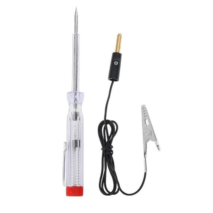 Tool for Checking Car Electrical Systems in Daily Maintenance - handheld circuit tester with probe, clip and lead for battery and charging checks