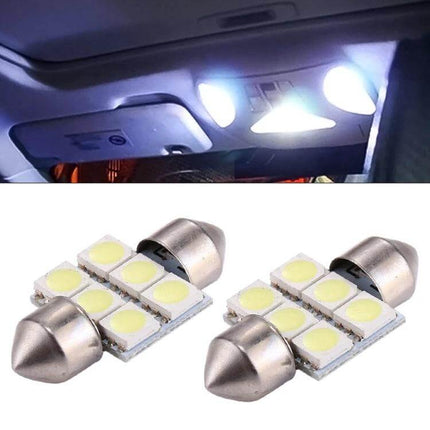 Car Reading Light 31mm Bulb For Nighttime Reading In Car - 12V LED compact pure white dome lamp for focused in-car reading