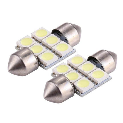 Car Reading Light 31mm Bulb For Nighttime Reading In Car - compact 12V LED festoon bulb for focused white cabin reading