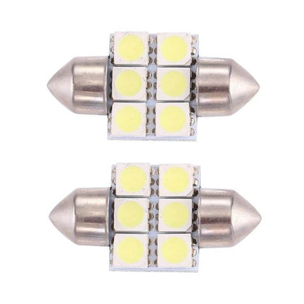 Car Reading Light 31mm Bulb For Nighttime Reading In Car - pair of 31mm LED festoon bulbs pure white low-power interior reading lights