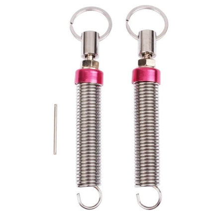 Adjustable Car Trunk Lid Lifting Spring Device For Easy Access - pair of adjustable metal trunk lift springs with hooks and red collars