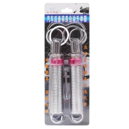 Adjustable Car Trunk Lid Lifting Spring Device For Easy Access - pair of metal adjustable trunk lift springs in blister pack