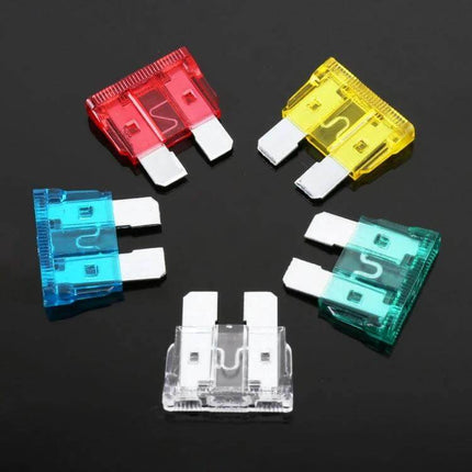 50 Pack Car Blade Fuses Assorted Amp Ratings For Vehicle - assorted colored blade fuses (10A 15A 20A 25A 30A) for car truck SUV maintenance and repairs