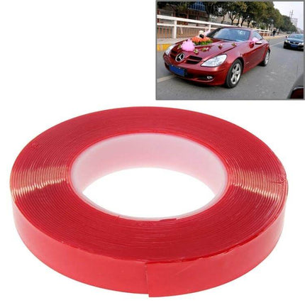 Transparent Double-Sided Adhesive Tape for Repairs, 2cm x 10m - clear strong double-sided tape roll for phone, car trim and label fixes