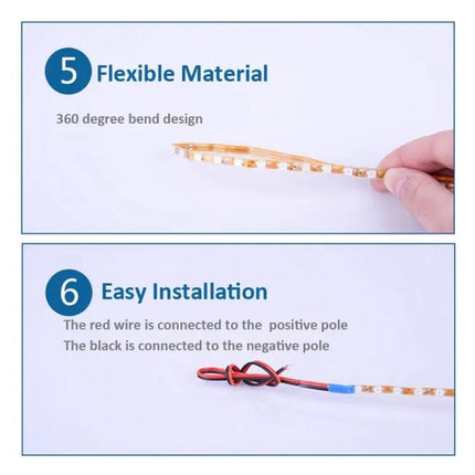 Flexible Waterproof 45cm LED Car Strip Light For Vehicle Use