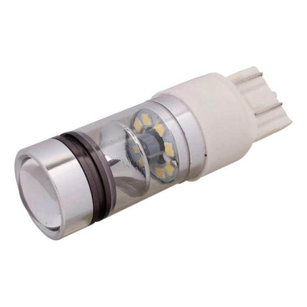 White LED Car Signal Bulb For Rear Fog And Daytime Running Lights - compact super bright white LED replacement bulb for rear fog and DRL