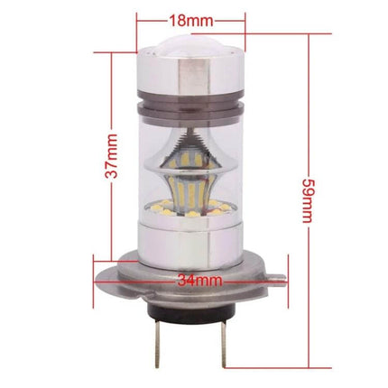 Led Car Front Headlight Bulbs For Daytime Running Light - slim adjustable bracket LED bulb with dimensions 18mm x 37mm x 59mm for car daytime running lights