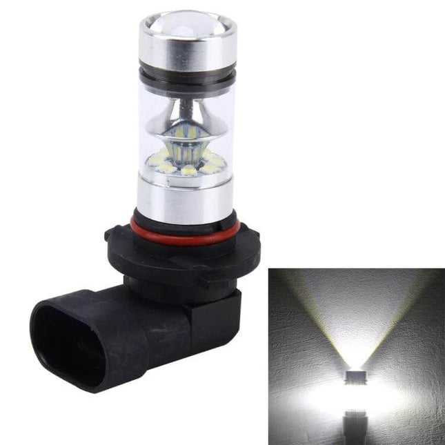 9006 LED Headlamp Bulb For Front Fog Lights Daily Use - slim adjustable 9006 LED fog light bulb producing bright white beam for daily driving