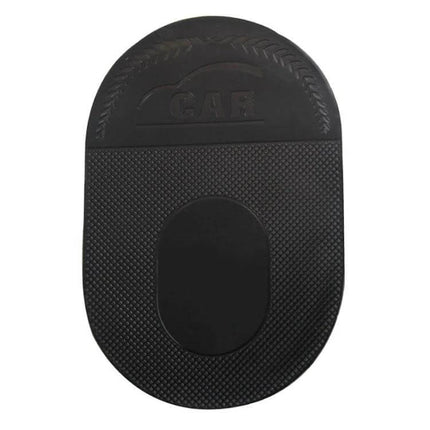 Car Anti-Slip Sticky Mat for Phones and Car Accessories — black rubber dashboard mat to secure phones, GPS devices and sunglasses