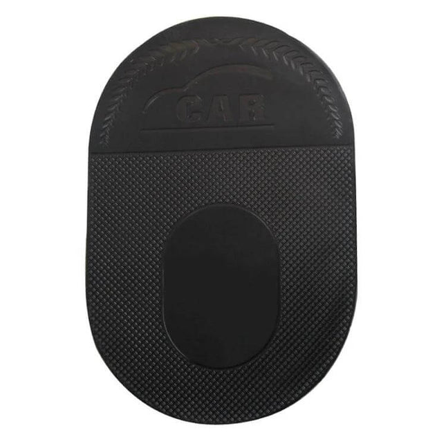 Car Anti-Slip Sticky Mat for Phones and Car Accessories — black rubber dashboard mat to secure phones, GPS devices and sunglasses