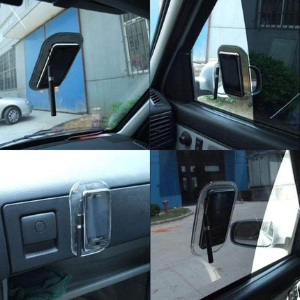 Car Anti-Slip Sticky Mat for Phones and Car Accessories on dashboard holding smartphone securely during driving