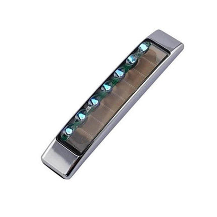 Car Styling Solar Flash LED Anti-Collision Light For Door Handles - chrome solar LED strip mounted near car door handle for night visibility