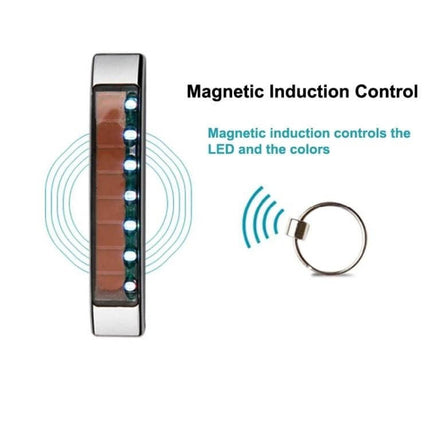 Car Styling Solar Flash LED Anti-Collision Light For Door Handles magnetic induction control LED strip with solar panel and keyring sensor