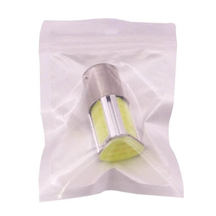 Car LED Bulb For Parking Lights And Turn Signals White in resealable packaging, plug-and-play replacement for automotive parking and turn signal lights