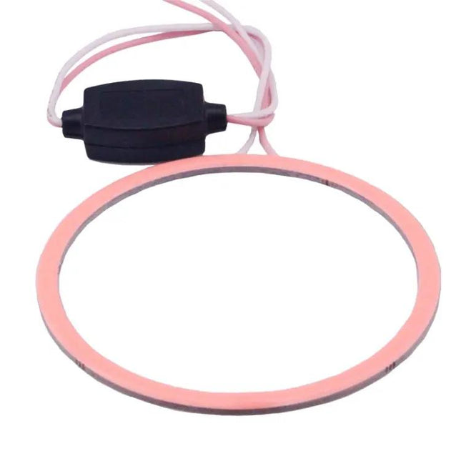 80mm Angel Eye LED Ring For Car Headlights Red Green Pink