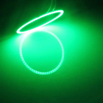 80mm Angel Eye LED Ring For Car Headlights Red Green Pink