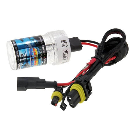 H1 HID Xenon Headlight Waterproof Lamp for Night Driving compact bulb with wiring harness and waterproof connectors for improved night visibility