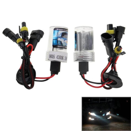 Xenon Car Headlight Bulbs 4300K Pack of 2 For Cars - two-pack HID 4300K bulbs with wiring harness for brighter, daylight-like nighttime visibility