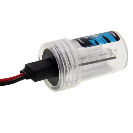 Xenon Car Headlight Bulbs 4300K Pack of 2 For Cars - single HID xenon bulb in clear protective casing with wiring