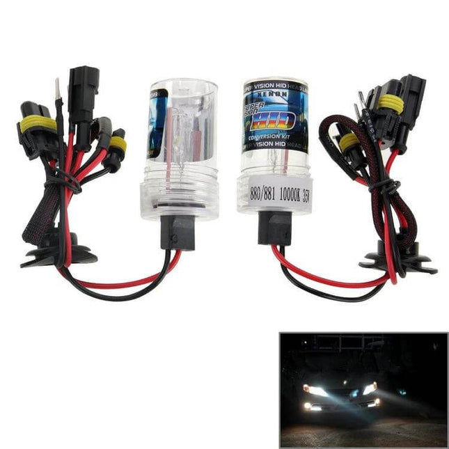 HID Car Headlight Bulb Pack of 2 for Night Driving - xenon-style HID bulbs with wiring harness for clearer nighttime visibility (pack of 2)
