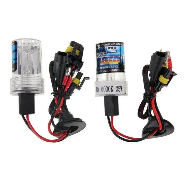 H7 HID Xenon Waterproof Headlamp For Night Driving - compact 6000K 35W HID conversion kit with waterproof ballast and wiring harness
