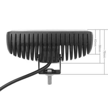 MZ Car Work Light Bar for Night Repairs and Roadside Tasks compact aluminum LED work light with mounting bracket and rear cooling fins