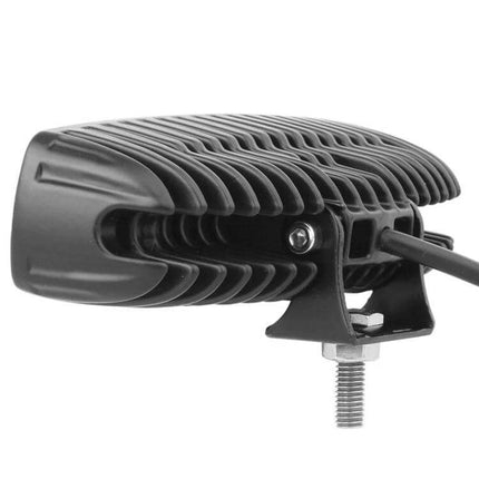 MZ Car Work Light Bar for Night Repairs and Roadside Tasks compact aluminum LED work light showing rear heatsink, mounting bracket and cable