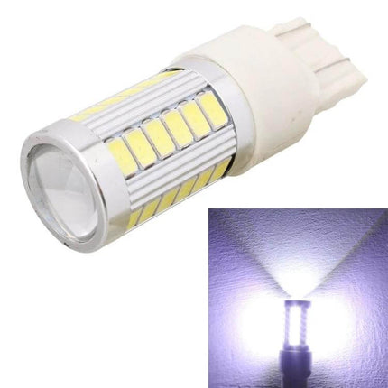 T20 Car Light Bulbs 6500K White for Parking and Signals - LED T20 bulb showing cool 6500K output for parking, turn signals and backup lights