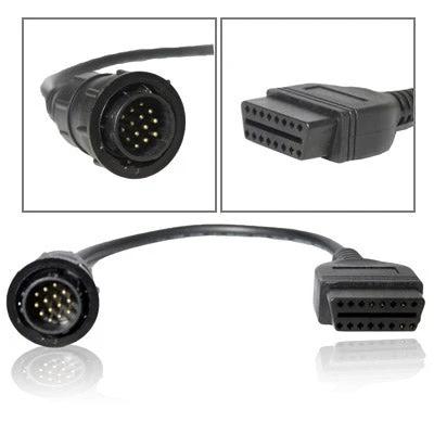 Essential Adapter for Vehicle Diagnostic Connections in Daily Maintenance - OBD2 to 14-pin round cable for Mercedes Sprinter VW LT vans, quick routine checks