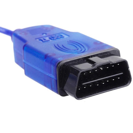 Essential Tool for Daily Vehicle Maintenance Checks OBDII scanner plug close-up for quick fault code scans