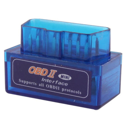 Handy Car Diagnostic Device for Routine Vehicle Checks - compact blue OBD2 plug-in scanner showing OBD II label