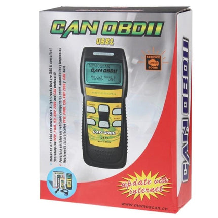 Car Diagnostic Scanner for Everyday Vehicle Checks - U581 OBD2 handheld tool showing live data and code reading on box