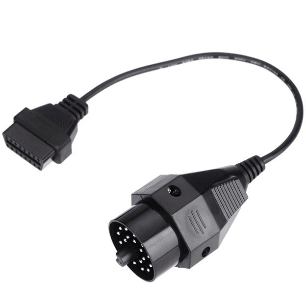 Adapter Cable for Routine BMW and Porsche Vehicle Checks - 20-pin to OBD2 adapter cable for home diagnostics and engine code scanning