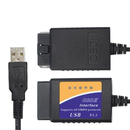 USB Scanner for Routine Vehicle Maintenance at Home - USB OBDII diagnostic interface for reading car codes on PC