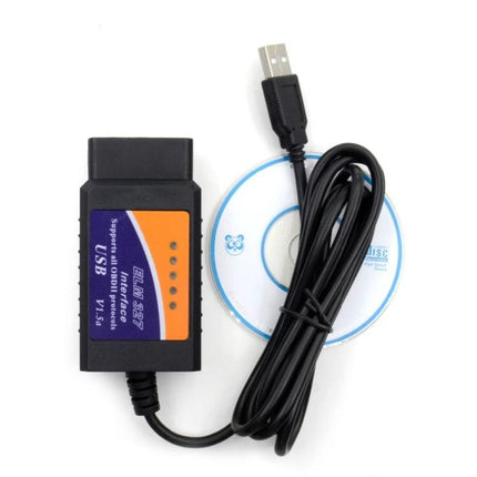 USB Scanner for Routine Vehicle Maintenance at Home USB OBDII diagnostic cable with USB connector and driver CD for PC