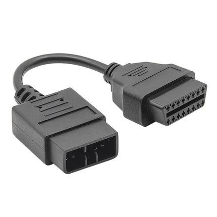 Subaru OBD Cable for Everyday Vehicle Maintenance Tasks - black 9-pin to OBD-II adapter cable for home diagnostics and check engine light troubleshooting