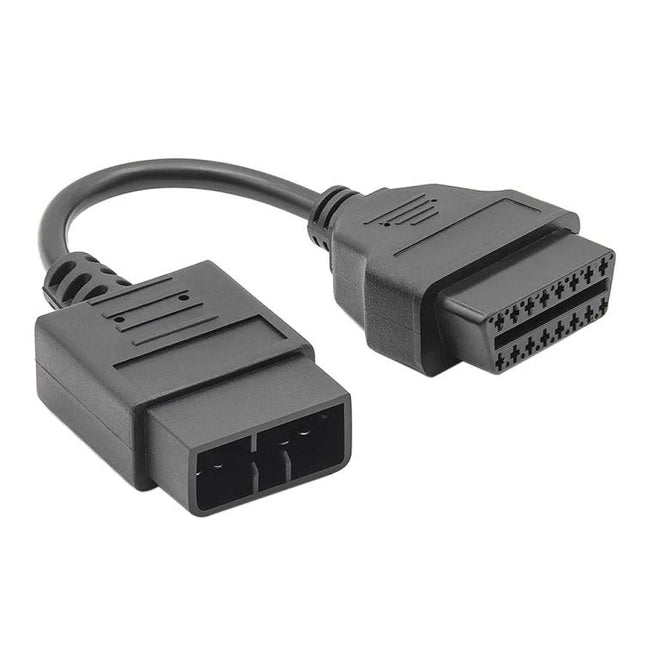 Subaru OBD Cable for Everyday Vehicle Maintenance Tasks - black 9-pin to OBD-II adapter cable for home diagnostics and check engine light troubleshooting