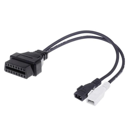 OBDII Cable for Everyday Audi Vehicle Maintenance - black diagnostic adapter cable for Audi OBDII scanner, simple home maintenance tool