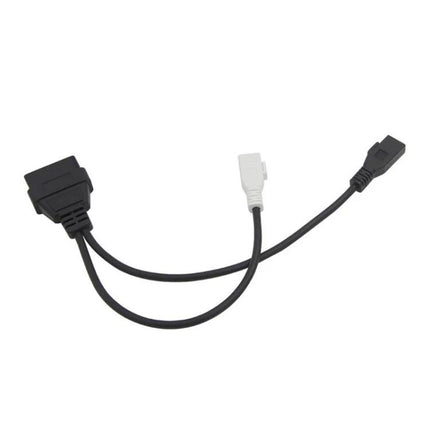 OBDII Cable for Everyday Audi Vehicle Maintenance — black Audi OBDII splitter cable for connecting scanner to diagnostic port
