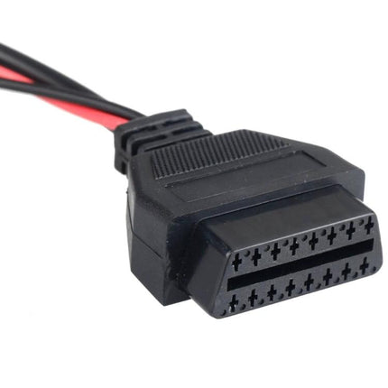 OBD Diagnostic Cable for Fiat Vehicle Maintenance Checks – 3‑pin to 16‑pin OBD connector for reading codes and monitoring Fiat systems