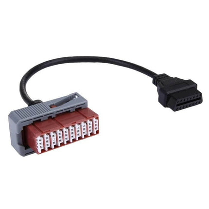 OBDII Diagnostic Cable Adapter for Peugeot Citroen Vehicles - 30-pin to 16-pin diagnostic cable adapter for older Peugeot and Citroen models