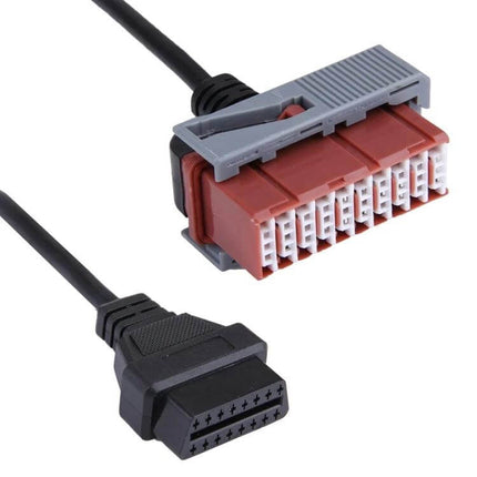 OBDII Diagnostic Cable Adapter for Peugeot Citroen Vehicles compact 30-pin to 16-pin diagnostic cable adapter for older Peugeot and Citroen models