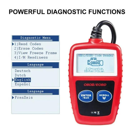Practical Car Diagnostic Tool for Routine Vehicle Maintenance - compact OBDII code reader for scanning check engine codes and basic diagnostics