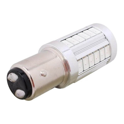 Red Car Brake Light Bulbs For Vehicles 2 Pack Easy To Install - 1156 LED replacement bulb shown on white background